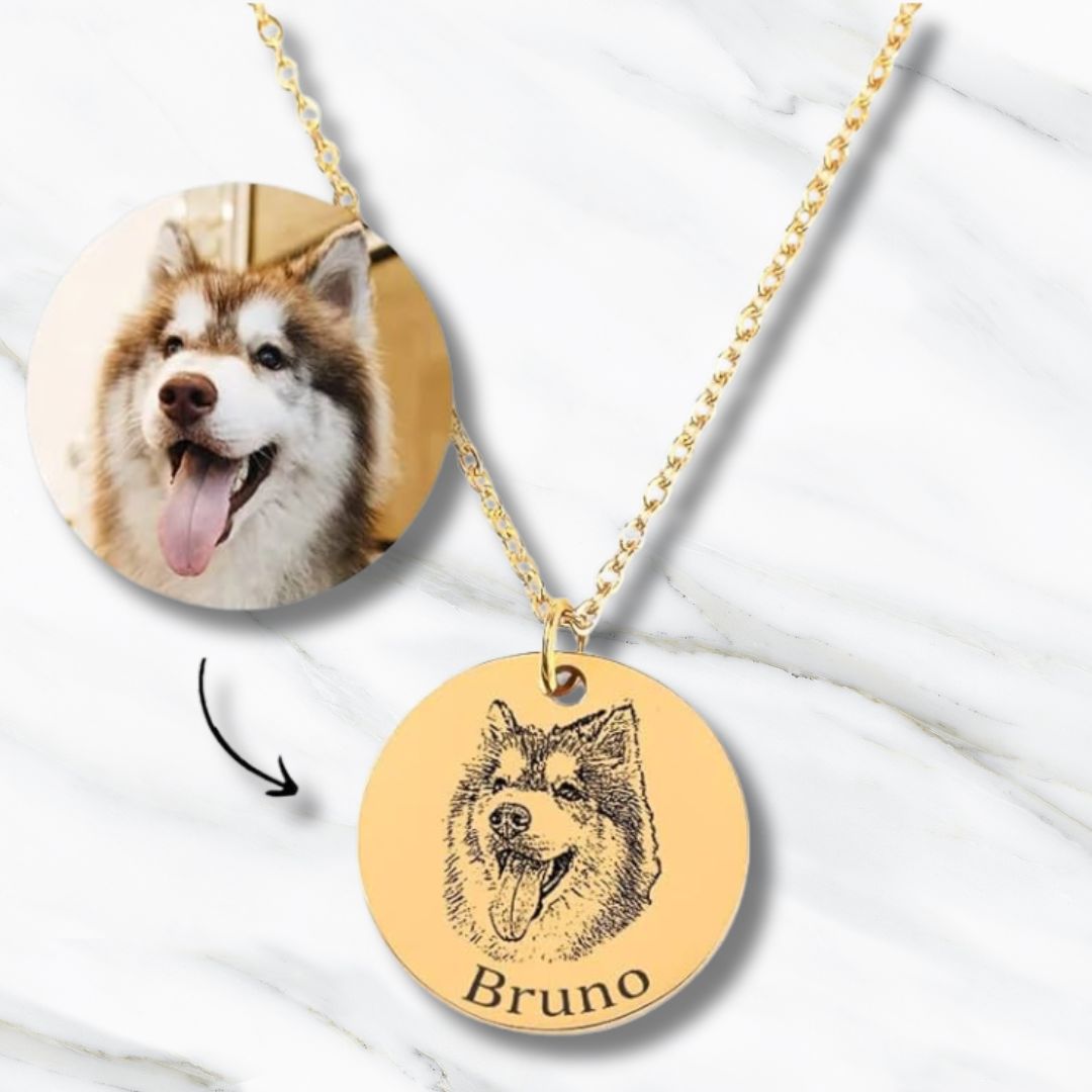 Mydogdreams™ | Premium Hundehalskette | Personalisierte Kette mit Foto